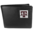 Texas A & M Aggies Leather Bi-fold Wallet Packaged in Gift Box
